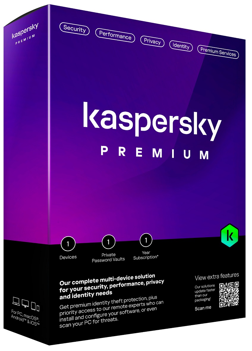 Kaspersky Premium Total Security 1 Device 1 Year KS-PREM1-01