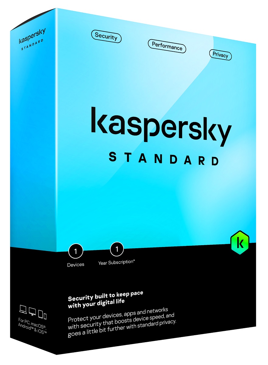 Kaspersky Standard Antivirus 1 Device 1 Year  KS-STD1-01