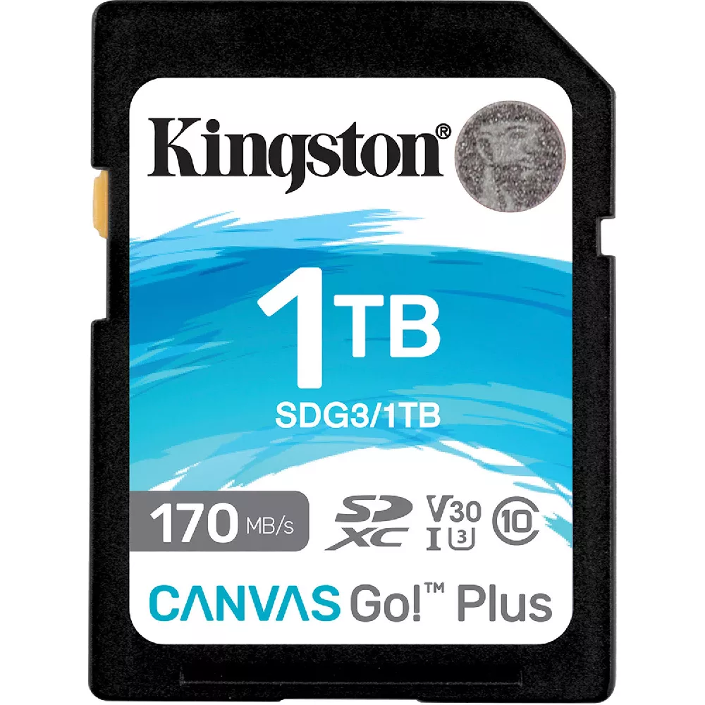 Kingston Canvas Go Plus 1 TB SD Memory Card SDG3/1TB