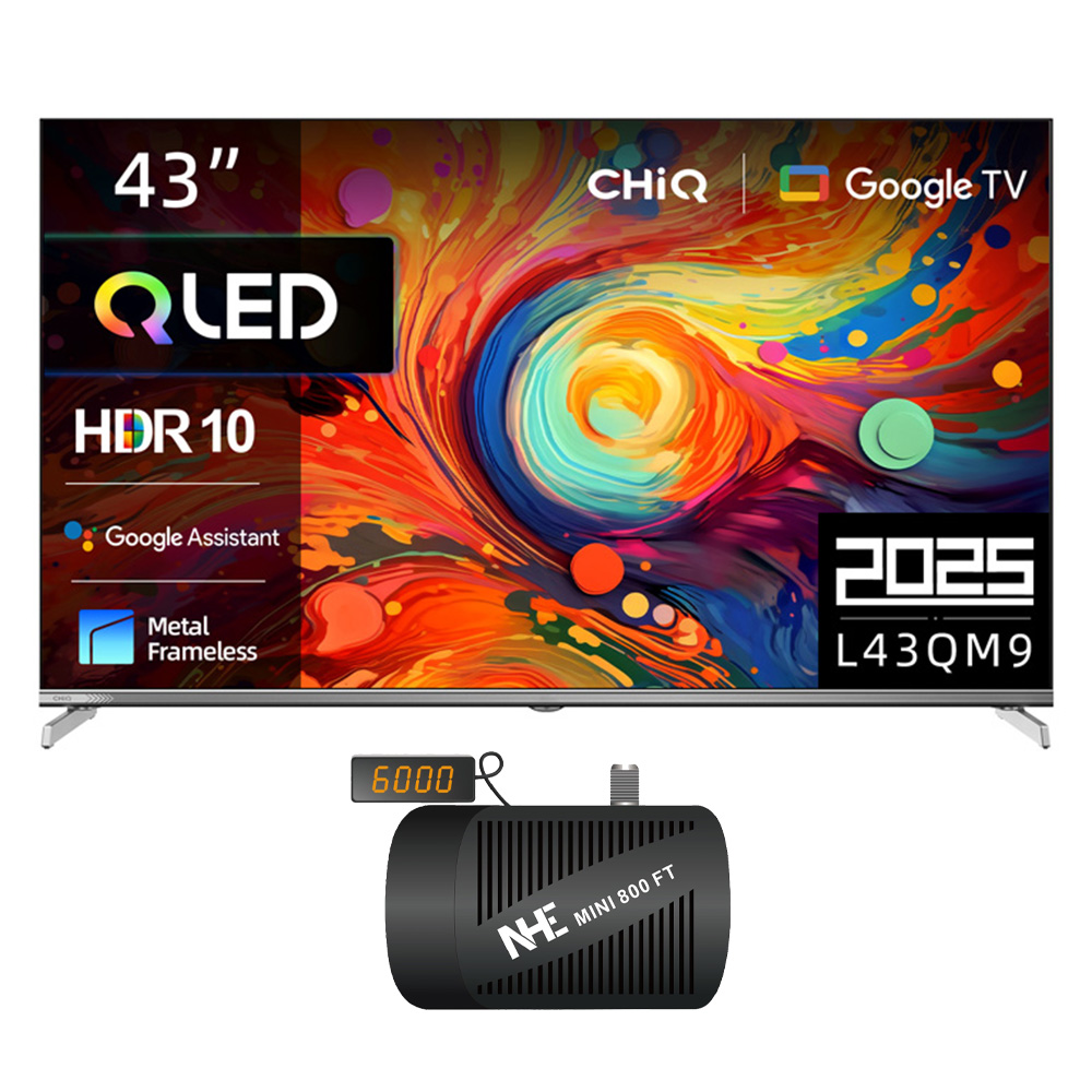 Chiq 43 Inch QLED FHD Metal Frameless LED TV 60Hz L43QM9S