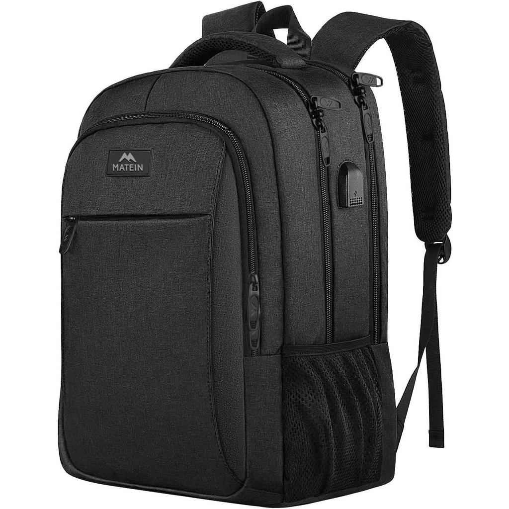 Matein 15.6 inch Travel & Laptop Backpack 100700BLK Black