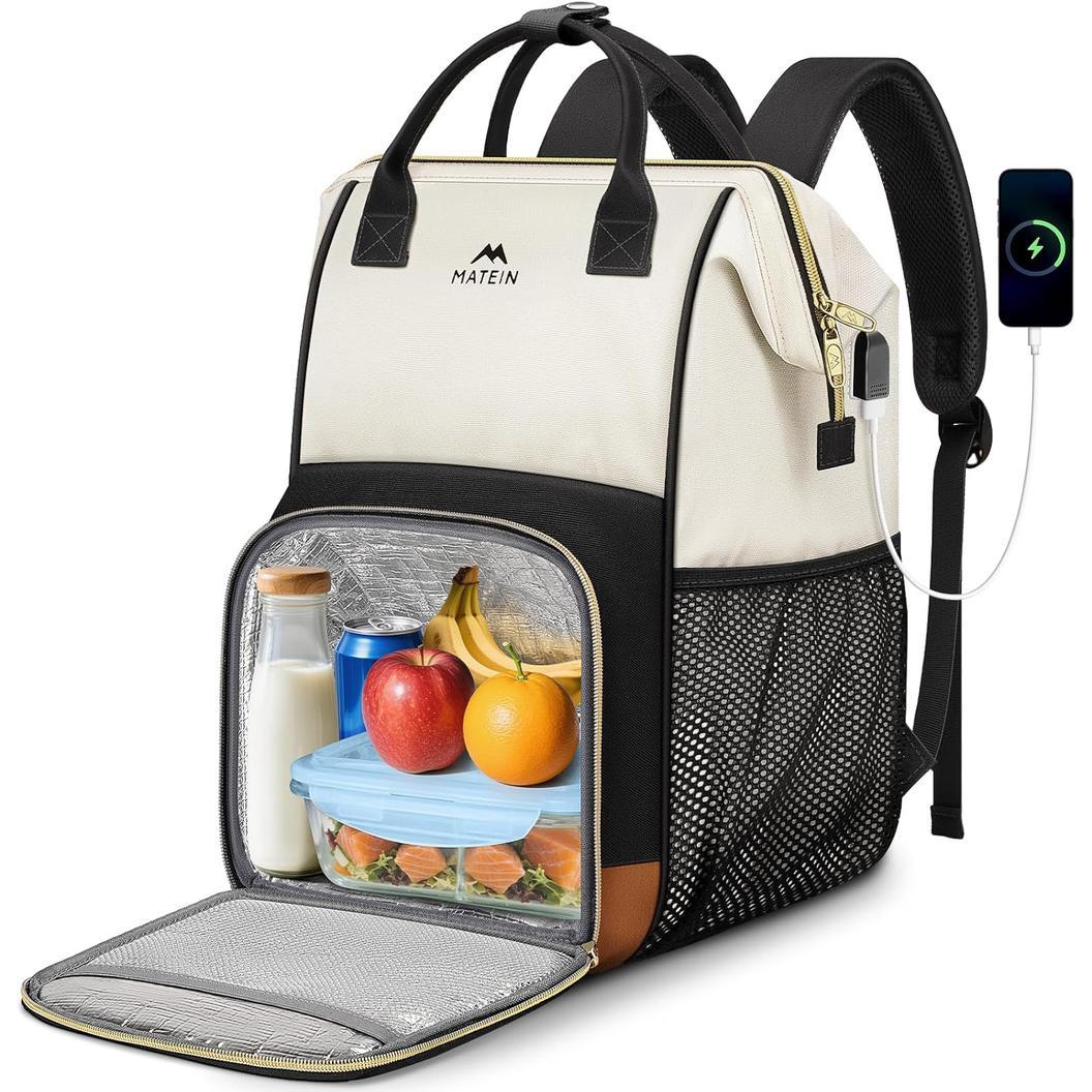 Matein 15.6 inch Lunch Compartment Laptop Bag 136800MU1 Beig