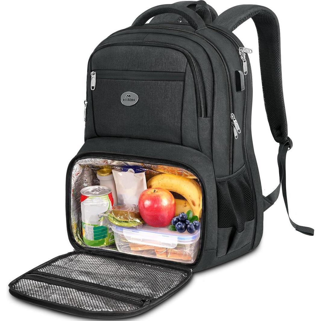 Matein 17 inch Lunch Compartment Laptop Bag 139900BLK Black