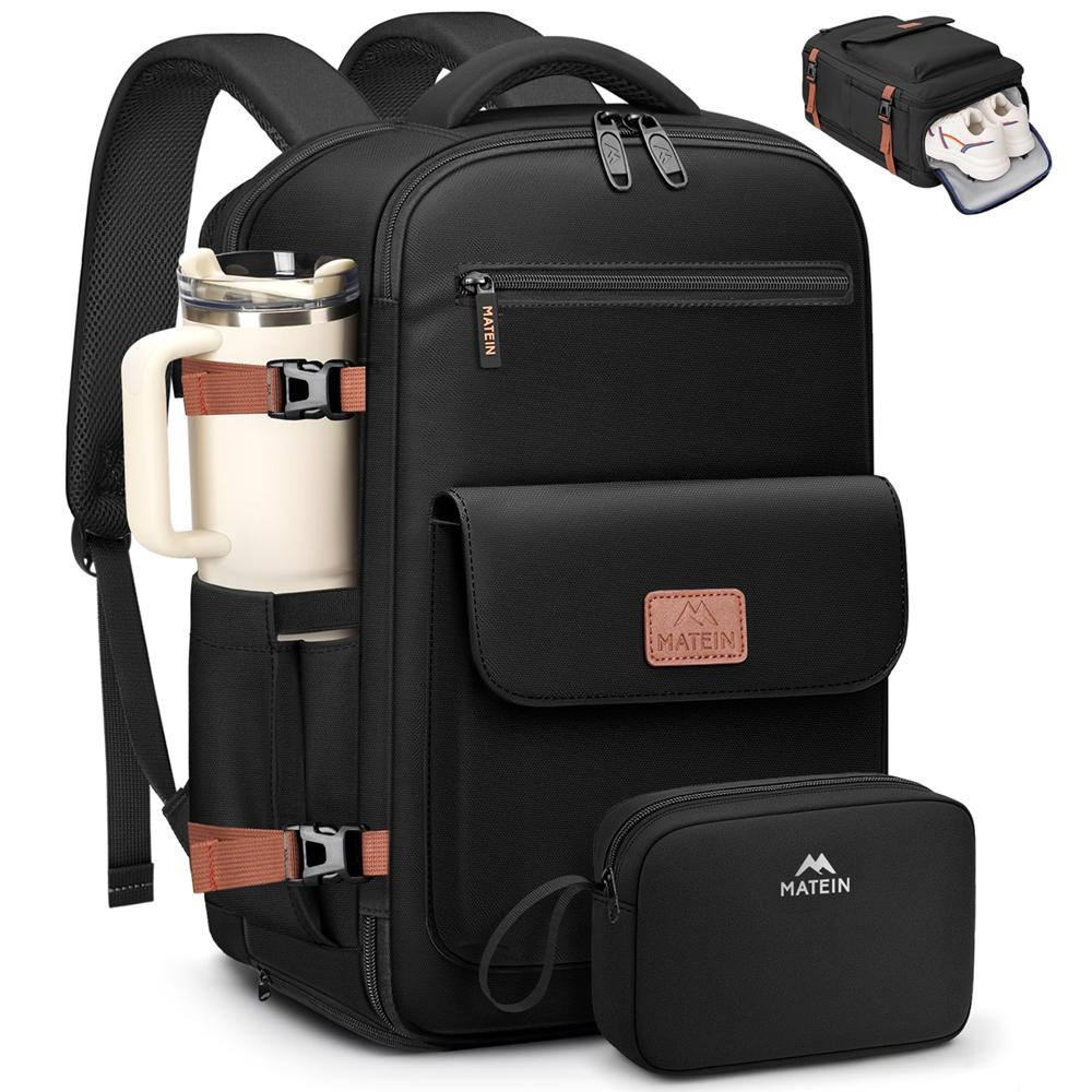 Matein 15.6 inch Anti-Theft Travel Backpack 175600BLK Black