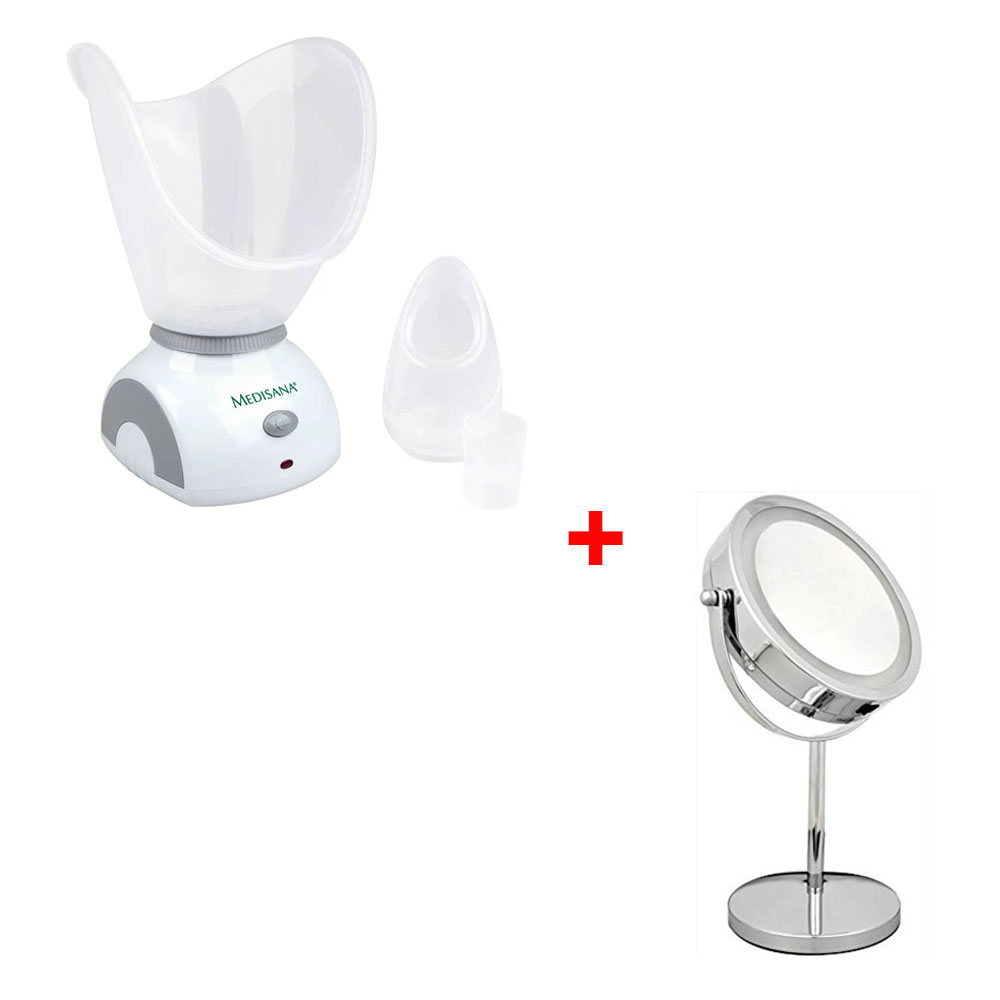 Medisana Face Steamer 88245 + Cosmetic Mirror 88550 (CM840)