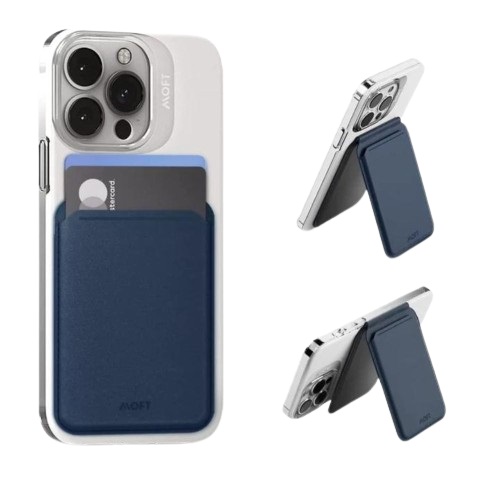 Moft Snap Flash Wallet Stand With MagSafe MS025-1-DEBU Blue