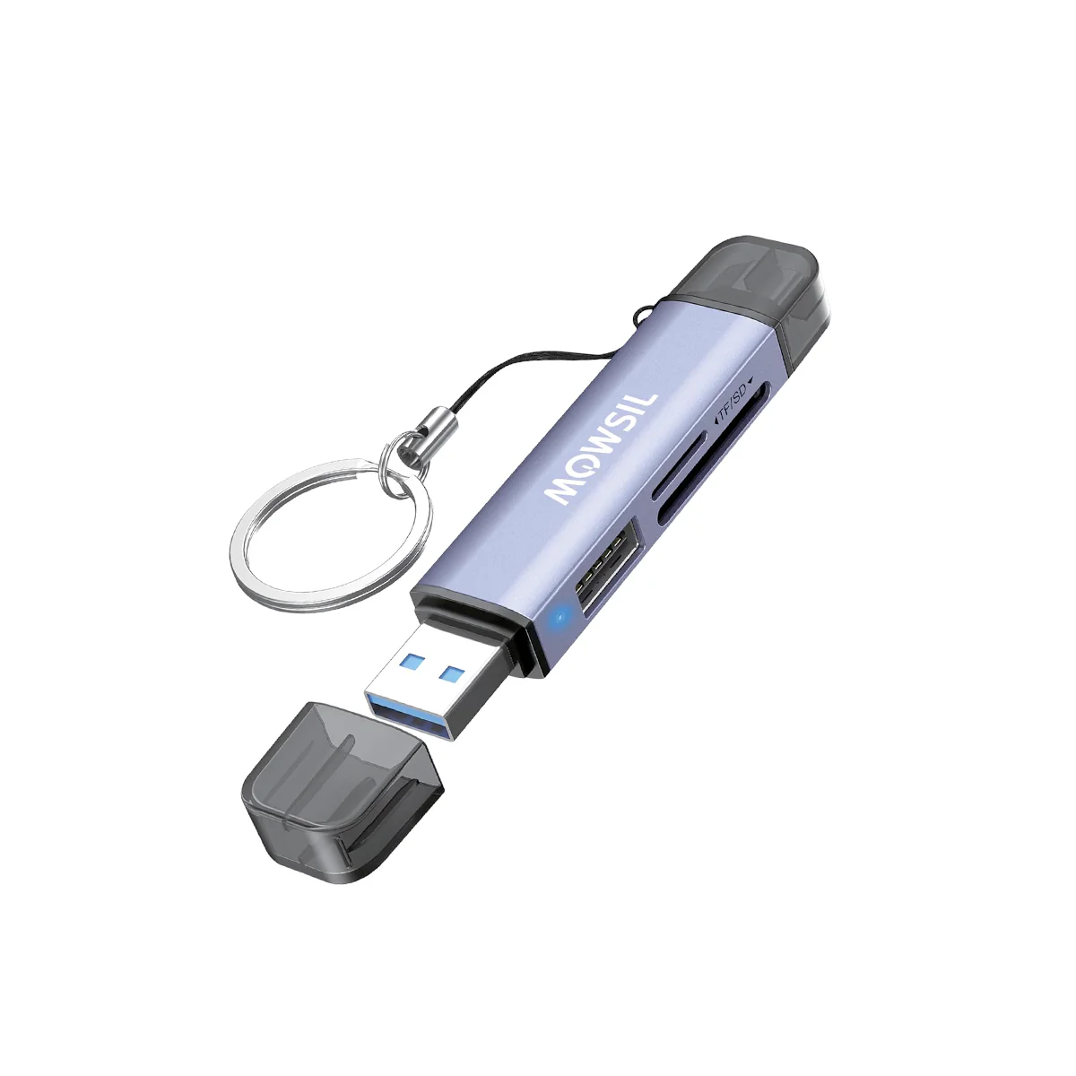 Mowsil 3-in-1 SD Card Reader MOCRD3 Grey
