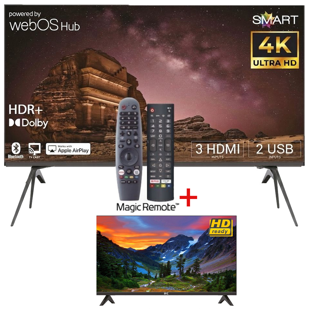 NHE 100 Inch 4K UHD Smart TV NHT-JW10025 Black