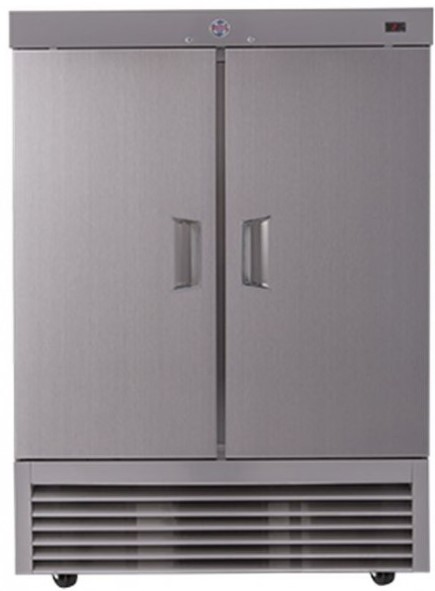 HASAWI REFRIGERATOR 37 C.F 950L 2 STEEL DOORS 2DARS SILVER