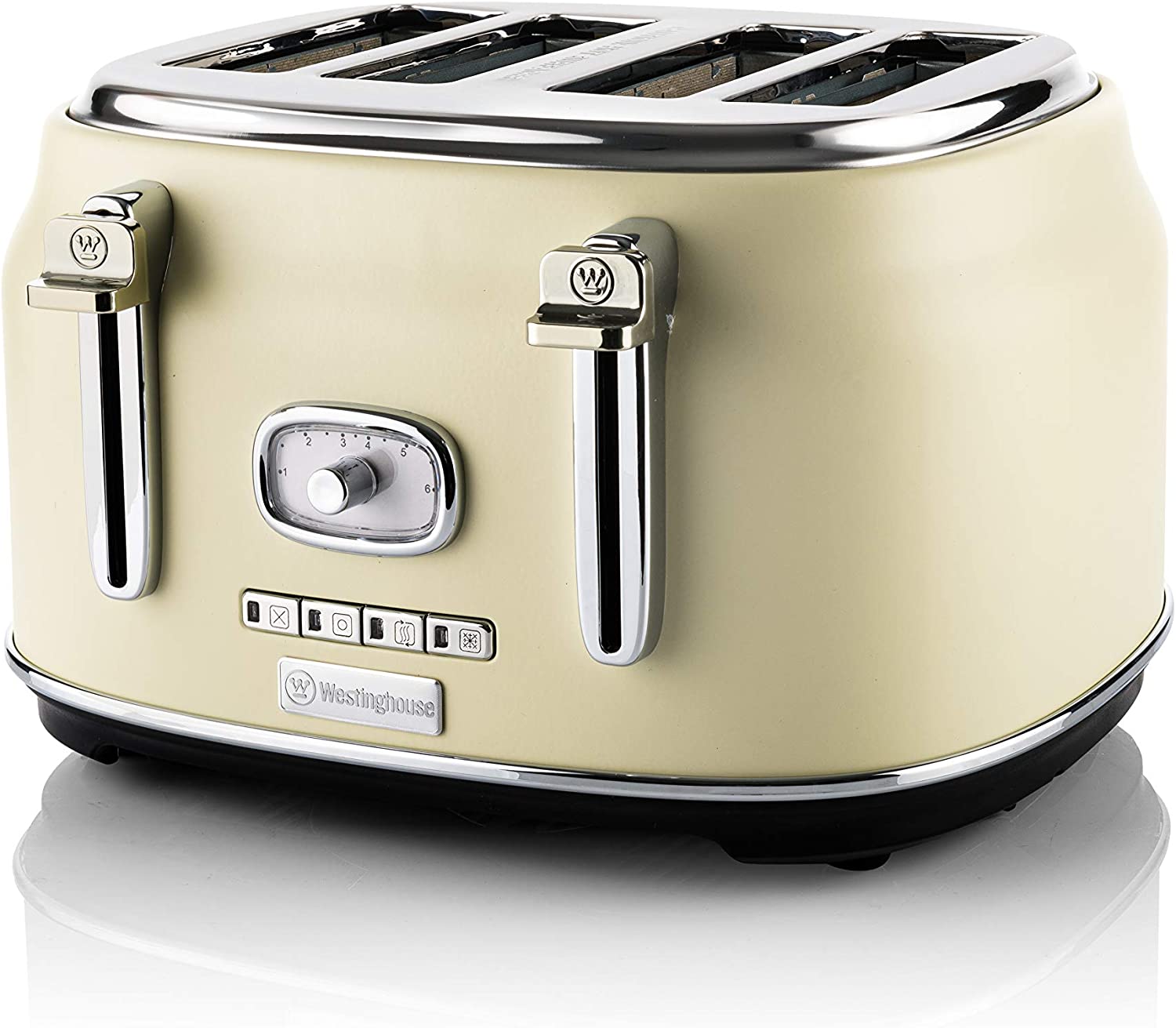 Westinghouse Retro Toaster 4 Slices WKTTB809UWH White