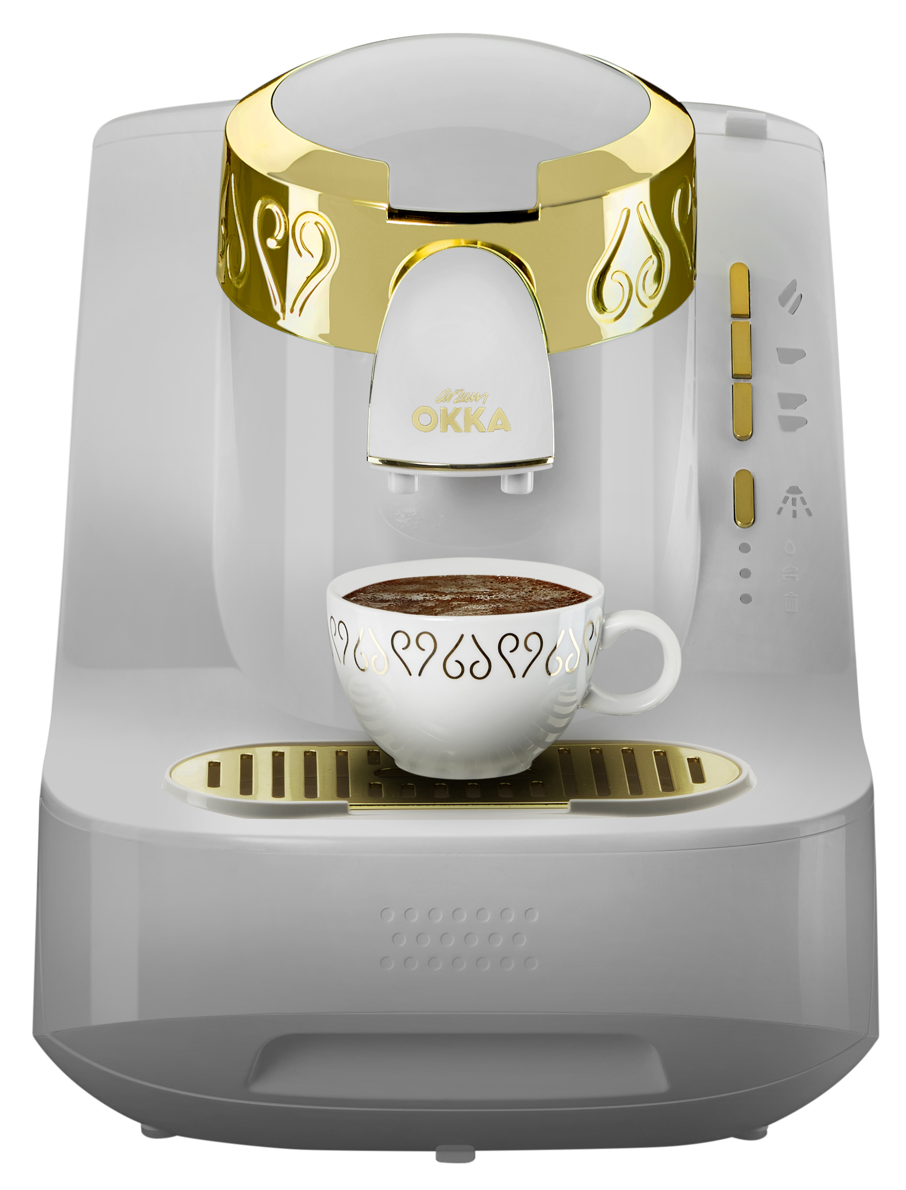 ARZUM OKKA TURKISH COFFEE MAKER OK008-B WHITE GOLD