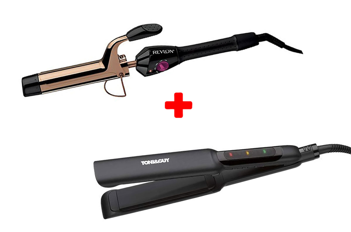 Toni & Guy + Revlon Straightener TGST3007 + Curlier RVIR1159