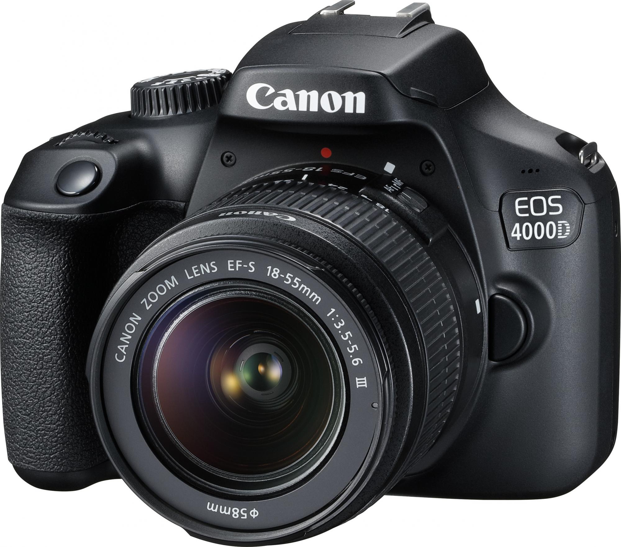 CANON EOS 4000D 18MP + 18-55 DSLR CAMERA BLACK