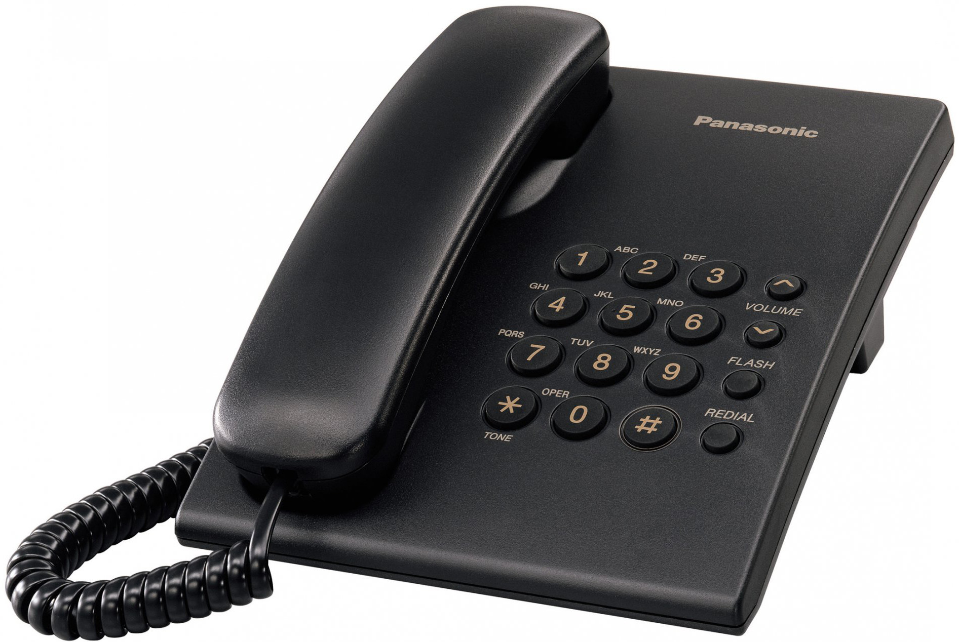 PANASONIC Corded Phone KX-TS500FXB Black
