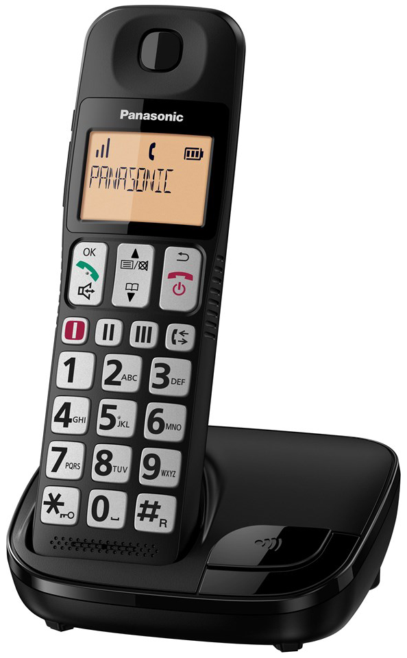 PANASONIC CORDLESS Phone KX-TGE110UEB Black