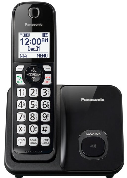 PANASONIC CORDLESS PHONE KX-TGD510UEB BLACK