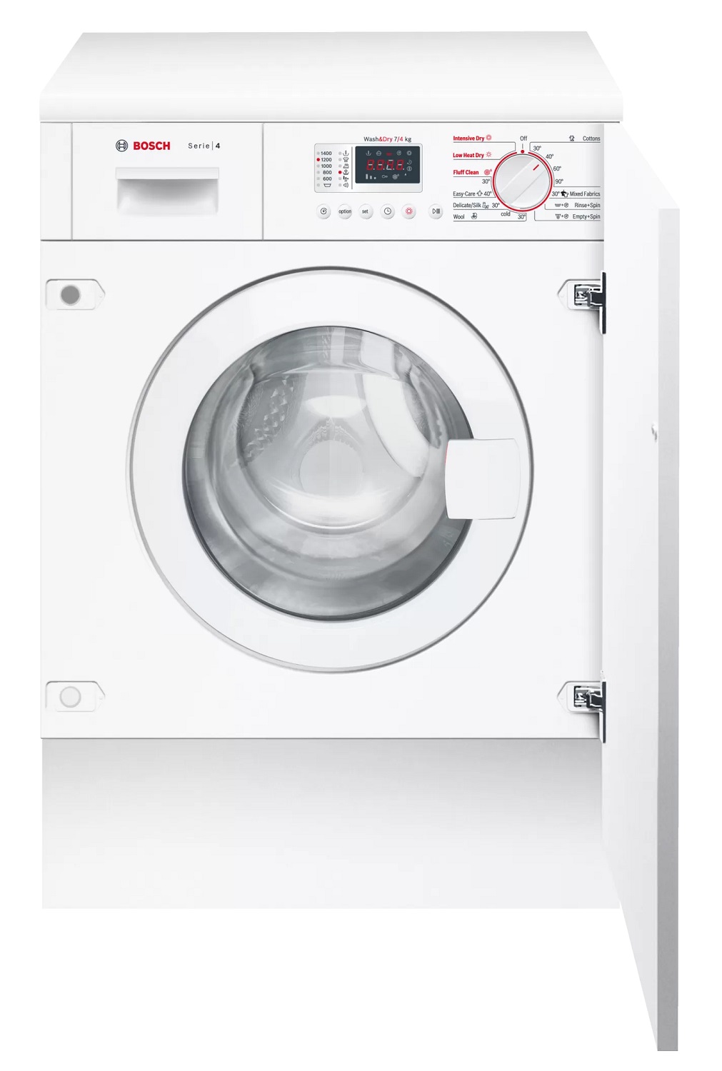 BOSCH BUILT IN WASHER DRYER 7 / 4 KG WKD28351GC WHITE