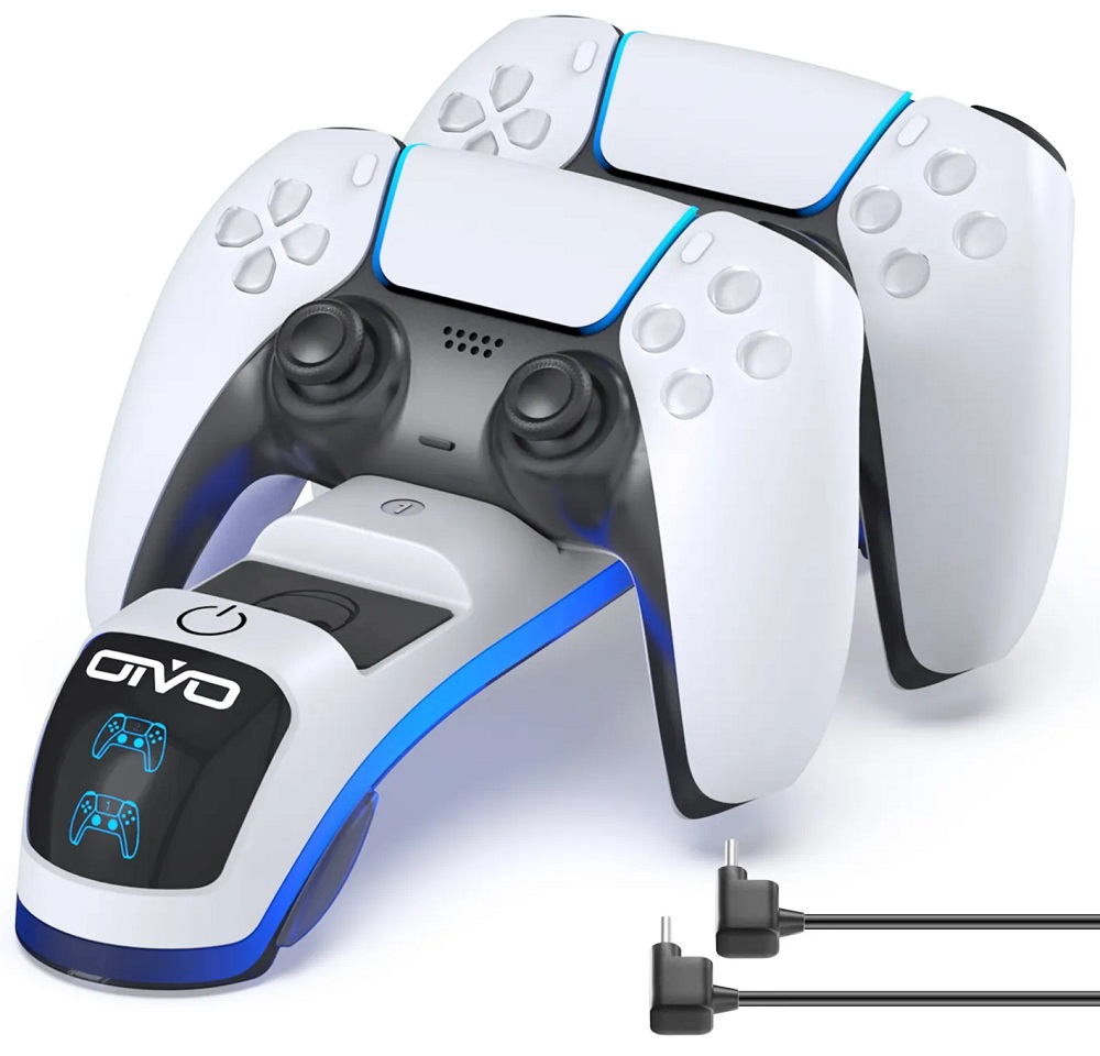 Oivo Twin Remote Charger Stand With Headset Holder IV-P5252