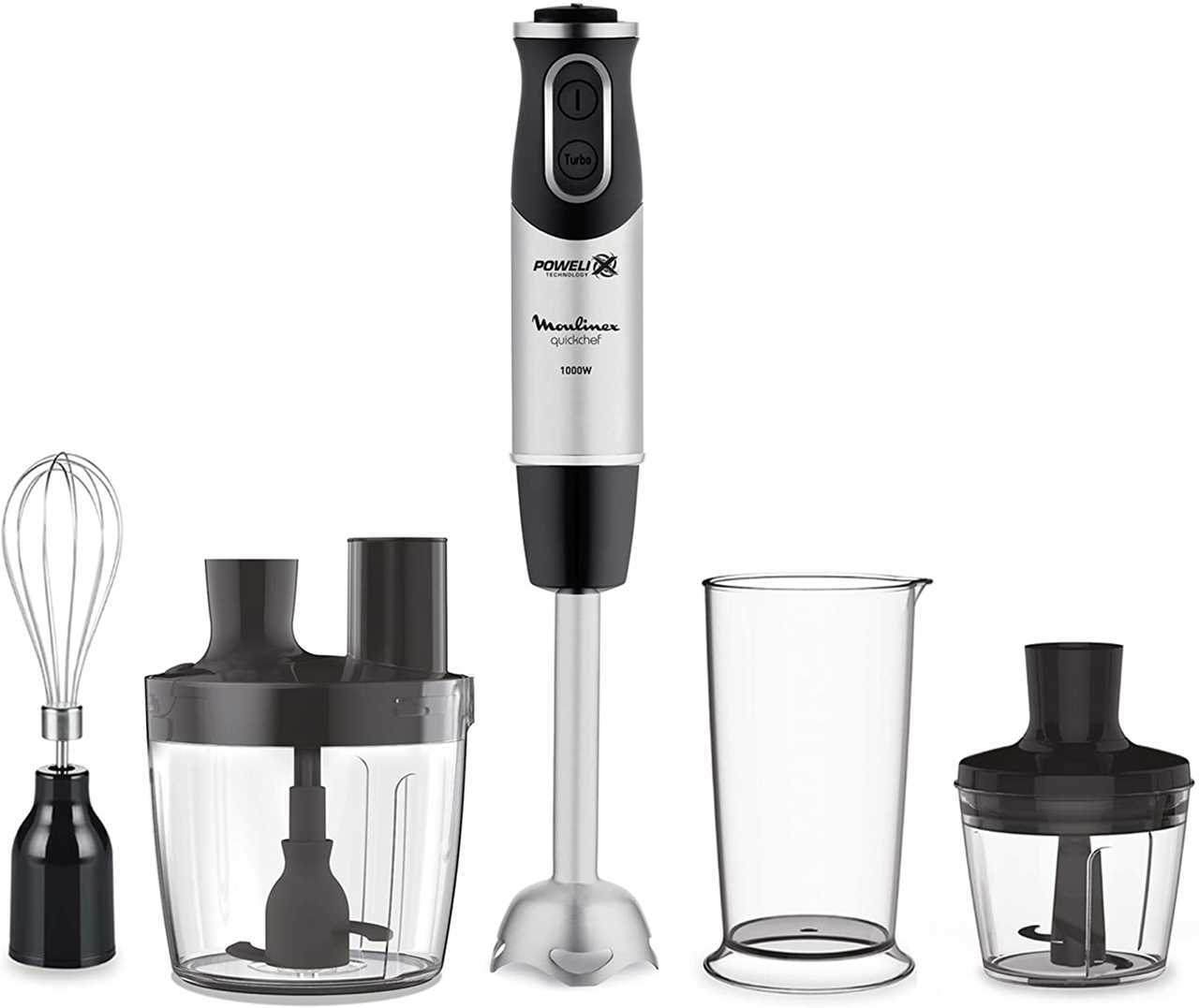 MOULINEX HAND BLENDER QUICKCHEF DD65J8 BLACK & SILVER