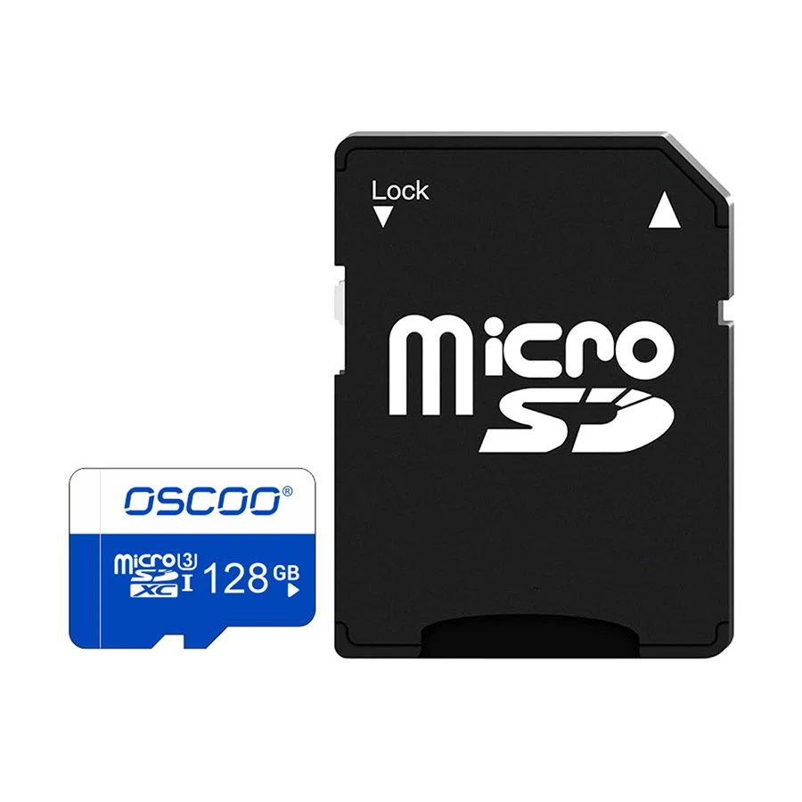 Oscoo U3 Blue Series 128GB Micro SD Card With Adapter