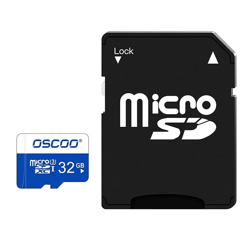 Oscoo U3 Blue Series 32GB Micro SD Card With Adapter