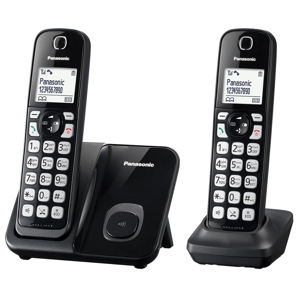 Panasonic Cordless Phone 2 Hand Set KX-TGD512UEB Black