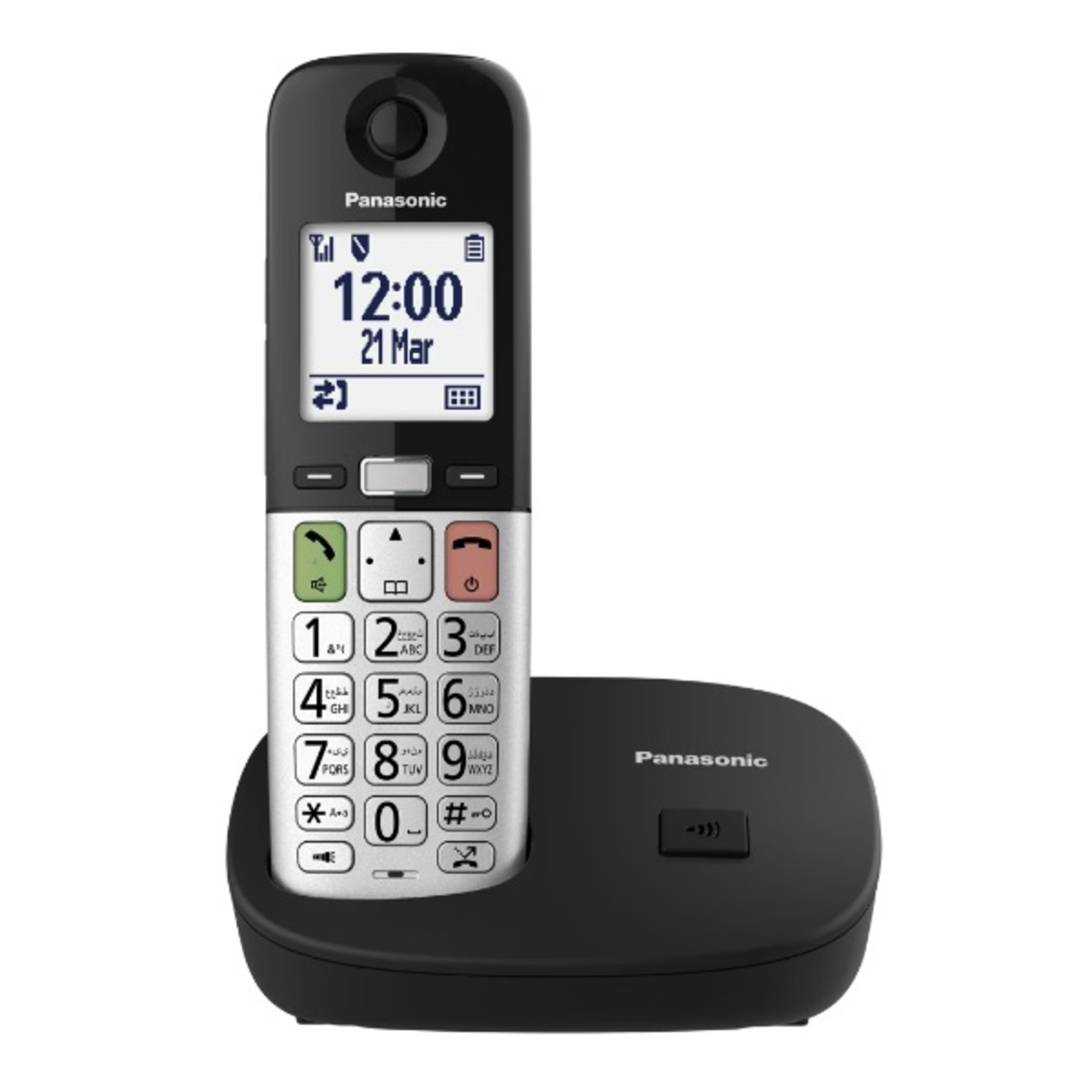 Panasonic Digital Cordless Phone KX-TGU410UEB Black & Silver