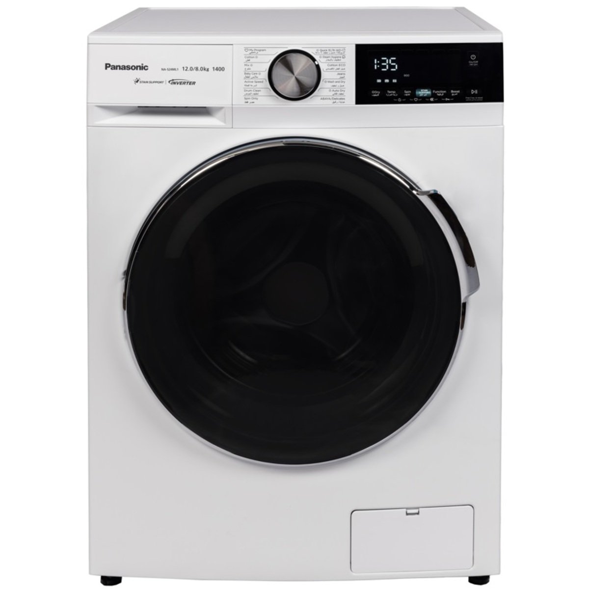 Panasonic Washer 12 Kg & Dryer 8 Kg NA-S24ML1WKW White