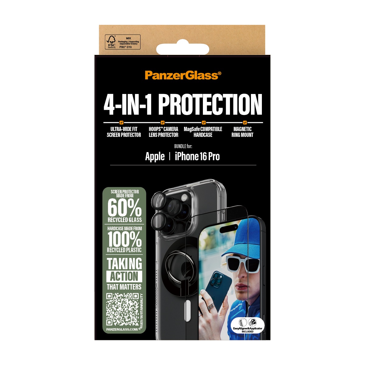 Panzerglass 4 IN 1 Protection For Iphone 16 Pro B1292 + P286