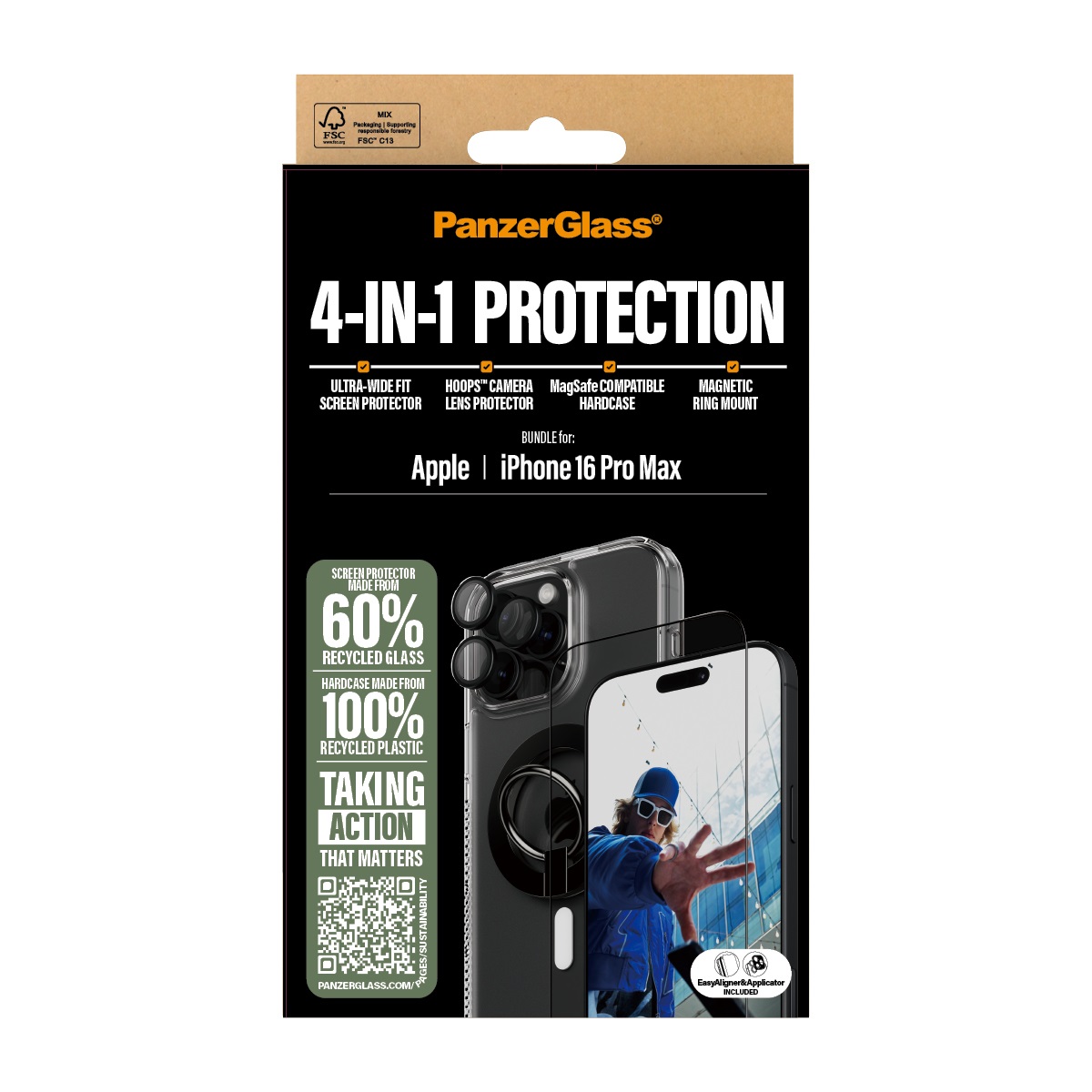 Panzerglass 4 IN 1 Protection For Iphone 16 Pro Max B1294+28