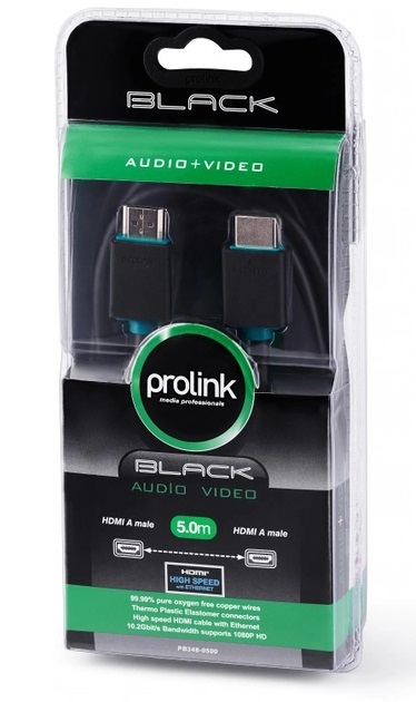 Prolink HDMI to HDMI Cable 5M PB348-0500 Black