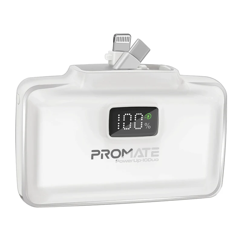 Promate Powerup 10 Duo 10000mah PowerBank POWERUP-10DU White