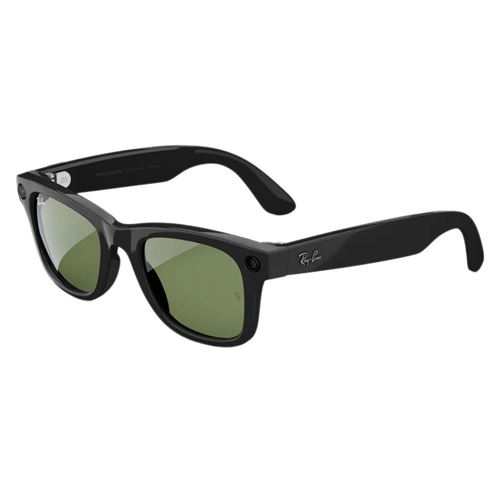 Ray-Ban Meta Wayfarer Smart Glasses GEN 1 Black Clear/Green