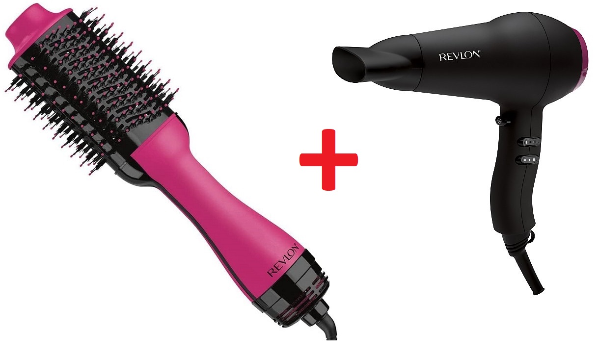 Revlon Hair Dryer Brush RVDR5222PARB + Hair Dryer RVDR5823AR