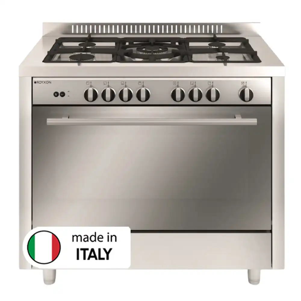 Royxon Gas Cooker 100x60 5 Burners MQI634RI  Stainless Steel
