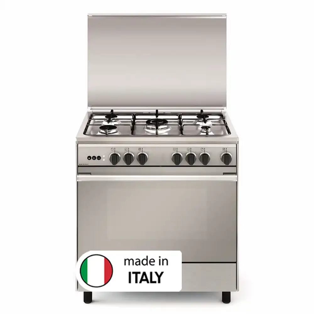 Royxon Gas Cooker 80x60 5 Burners UN8634RI Stainless Steel