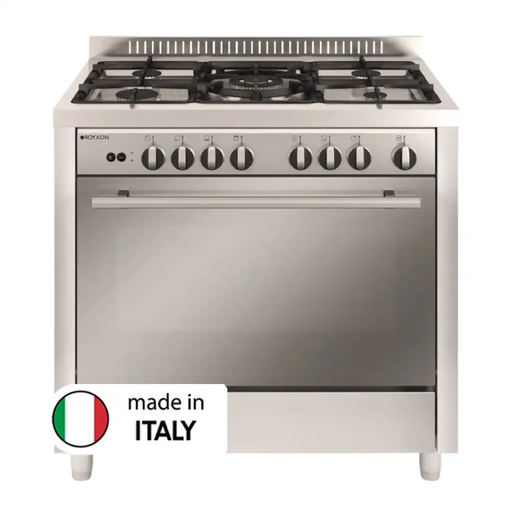 Royxon Gas Cooker 90 x 60 5 Burners MQB634RI Stainless Steel