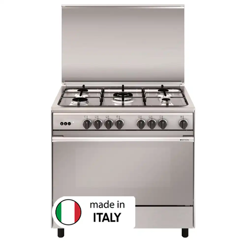 Royxon Gas Cooker 90 x 60 5 Burners UN9634RI Stainless Steel