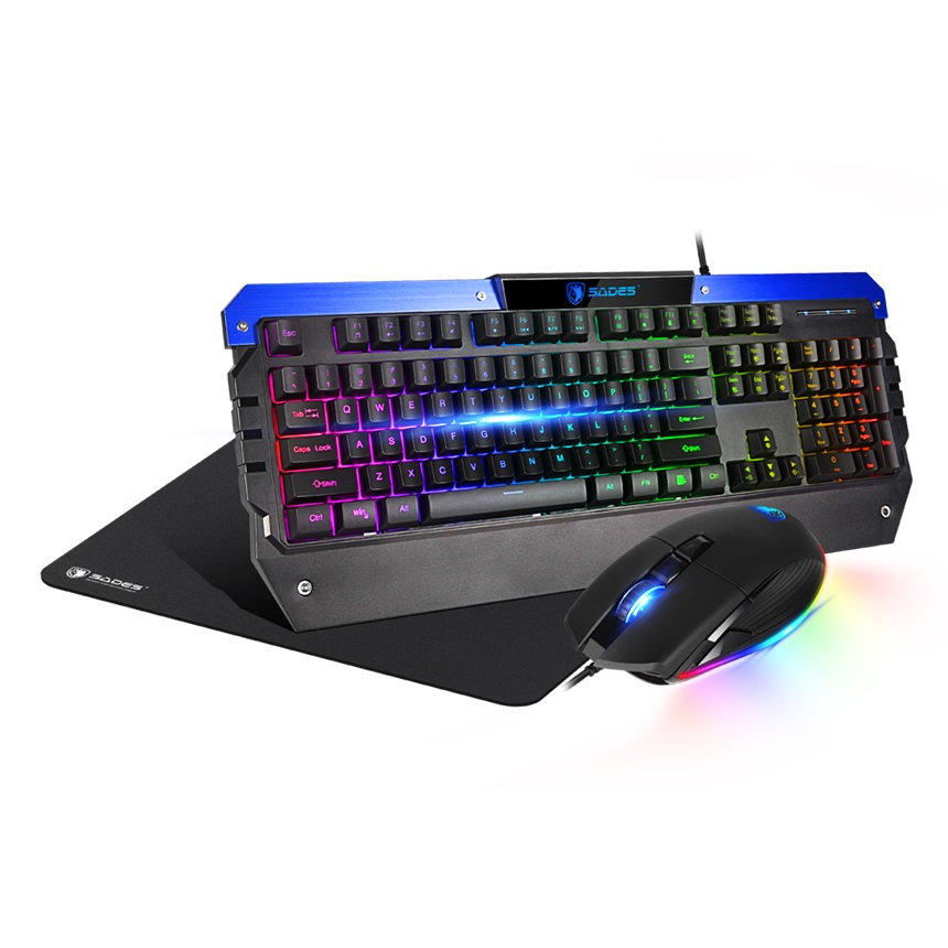 Sades Battle Ram Gaming Combo Set SA-D10 Black