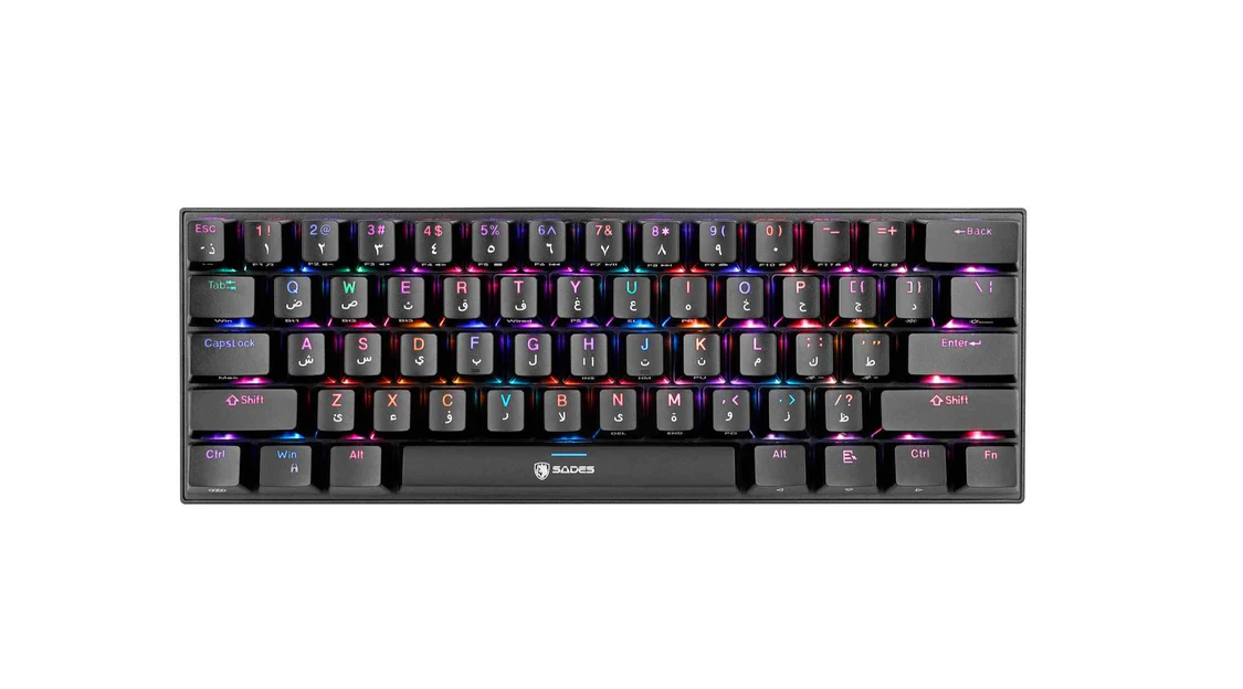 Sades Firegun Shield Mini Keyboard Black