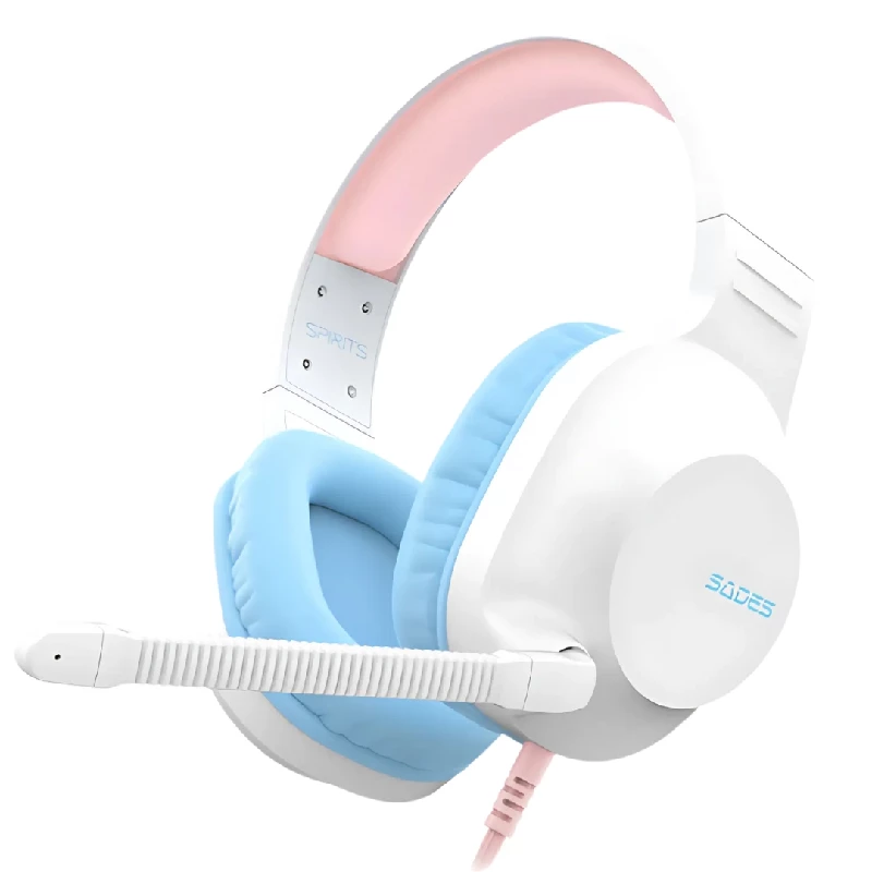Sades Spirits Wired Gaming Headset SA-721 Pearl