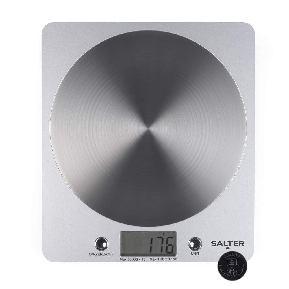Salter Disc Digital Kitchen Scale Silver