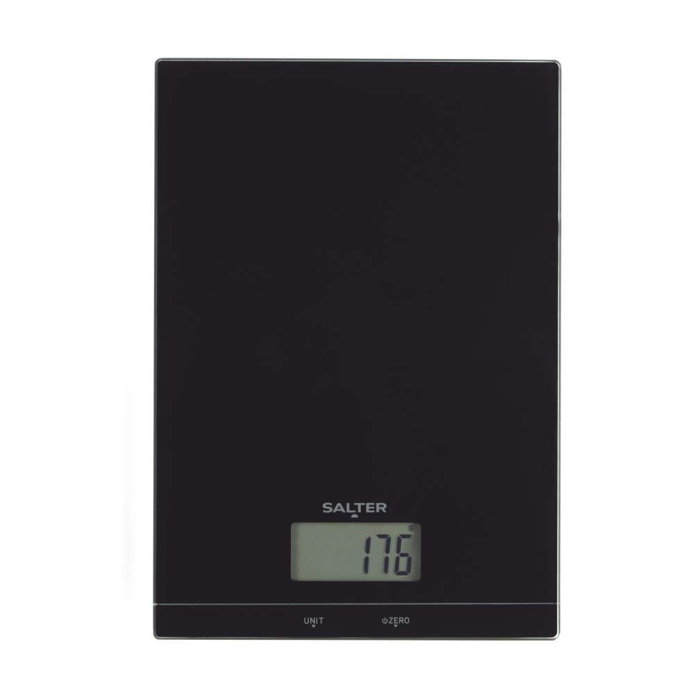 Salter Salter Kuro Glass Electronic Kitchen Scale Black