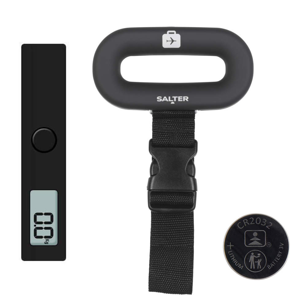Salter Digital Luggage Scale SA00640B Black