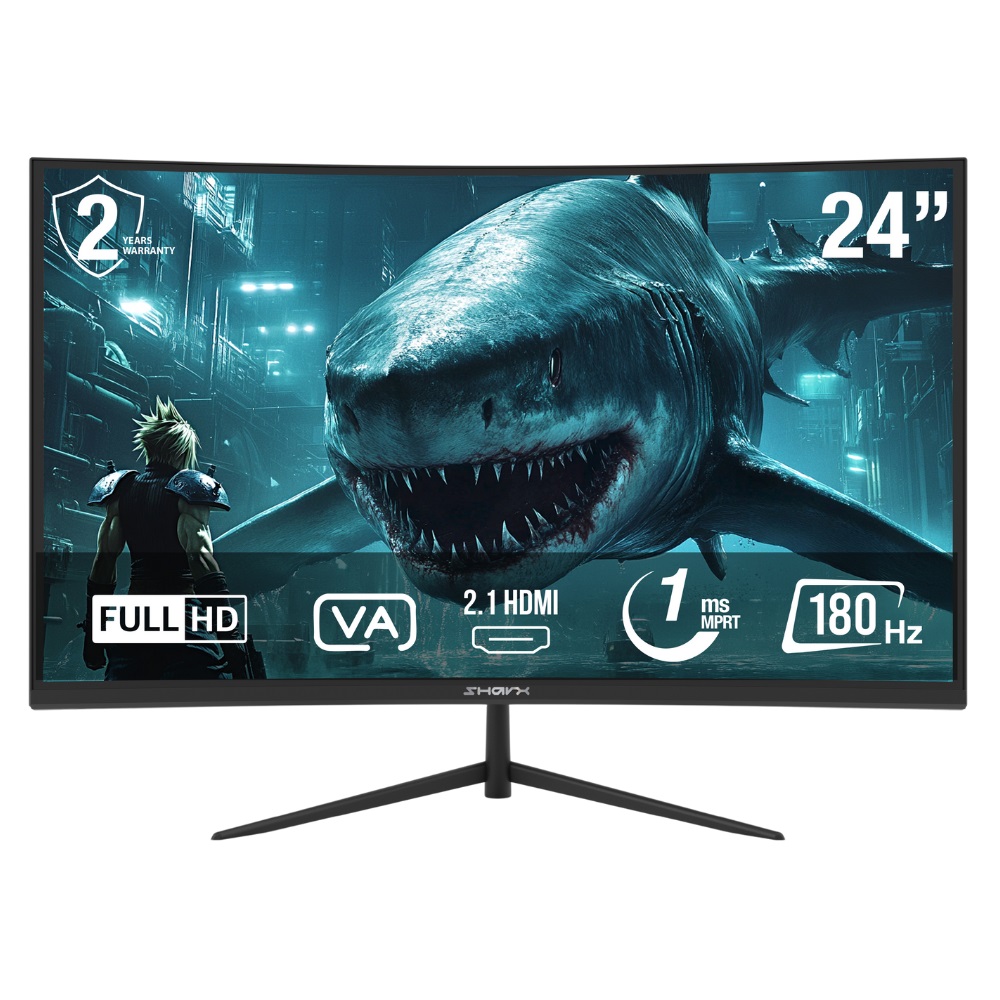 Sharx 24 Inch FHD Gaming Monitor 180Hz 24F180VC