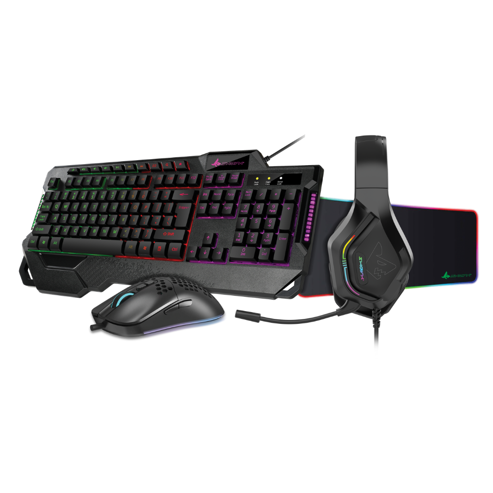 Sharx 4 in 1 Gaming RGB Combo JS4X1 Black