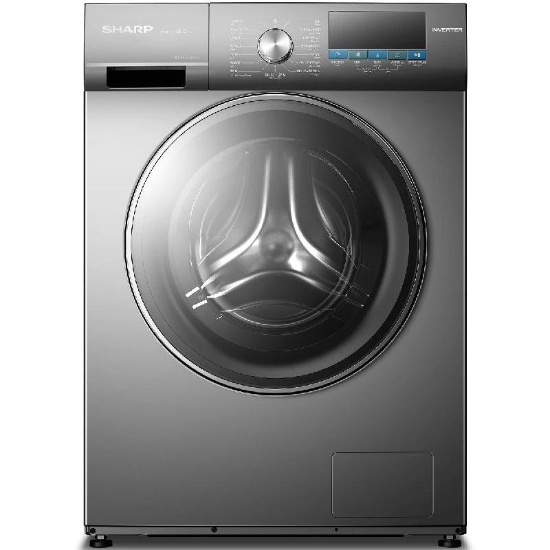 Sharp Front Load Washer 8kg ES-FSI812DLZ-S Silver
