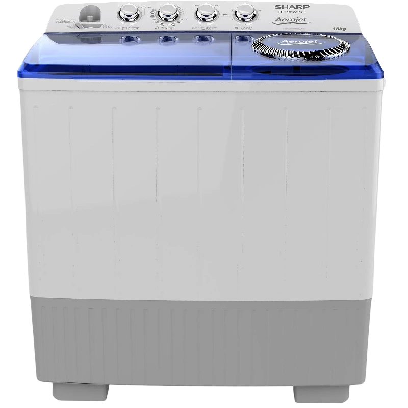 Sharp Twin Tub Washer 18kg Dryer 12kg ES-T1812APK-Z White