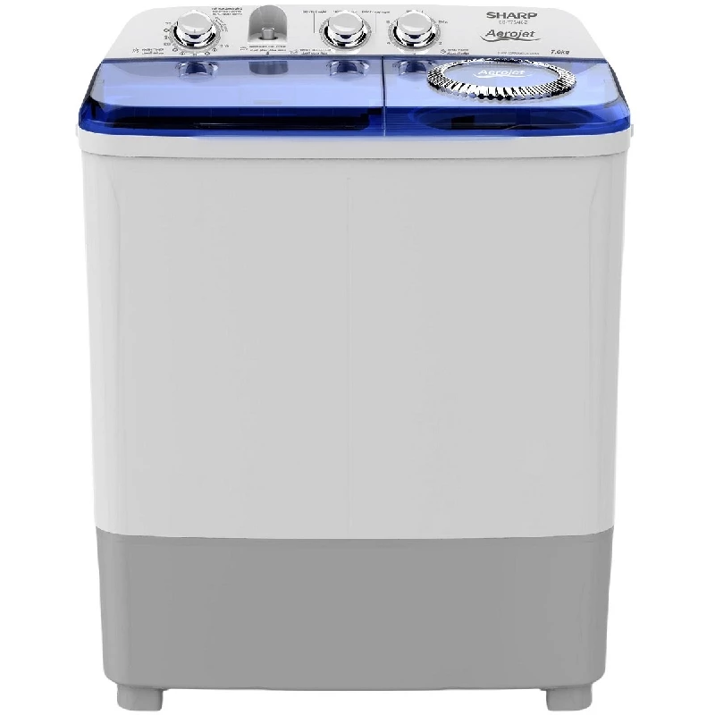 Sharp Twin Tub Washer 7kg Dryer 5kg ES-T75AK-Z White