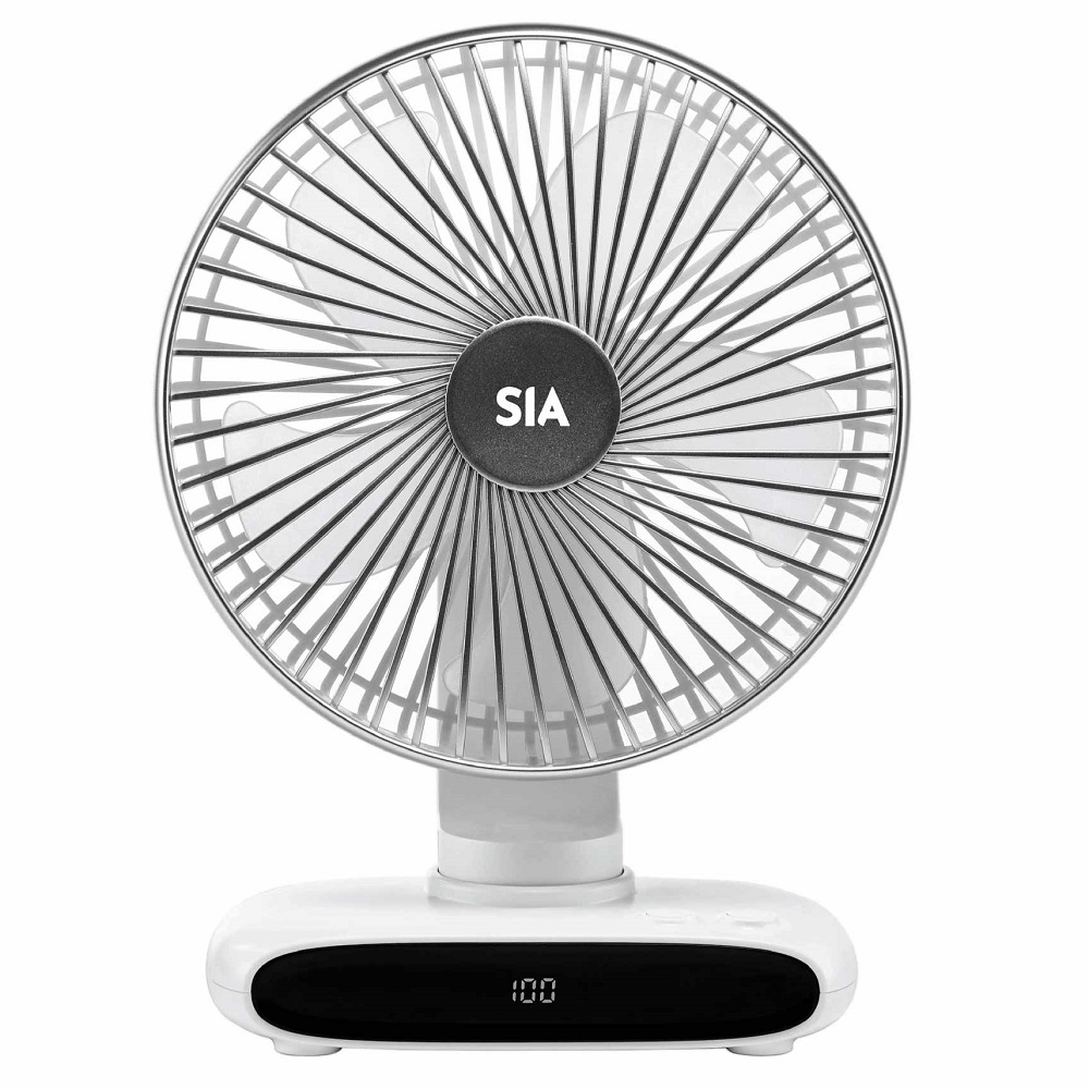 SIA Sifandi Rechargeable Desktop Fan 7.5W White